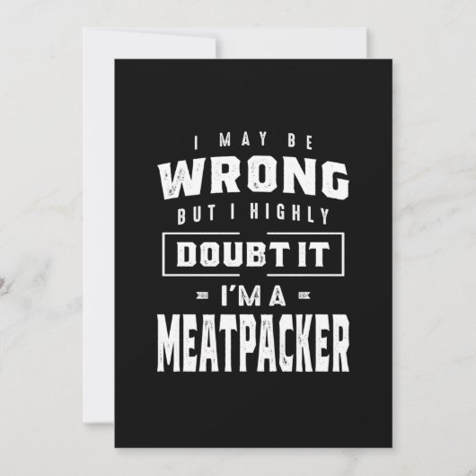 T-shirt voor de functie Meatpacher-functie voor Ma Kaart (Voorkant)