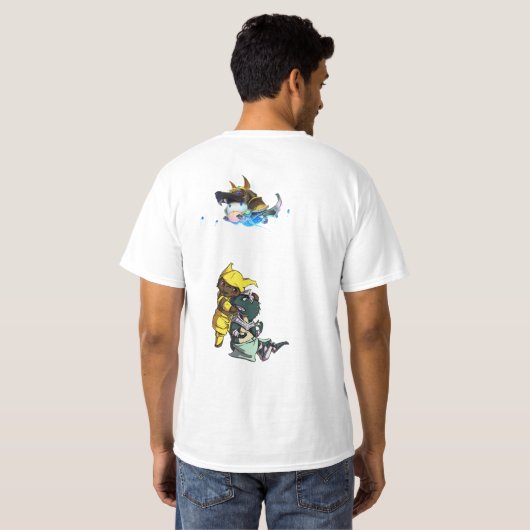 T-shirt voor de Kaukasus (Achterkant volledig)