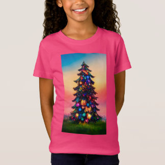 T-shirt voor de kerst van een meisje