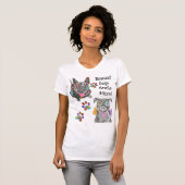 T-shirt voor de korte en de kleurrijke Pitbull (Voorkant volledig)