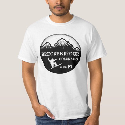 T-shirt voor de kunstwaarde van het snowboard van  (Voorkant)