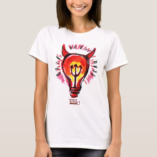 T-shirt voor de kwaadaardige genius (Voorkant)
