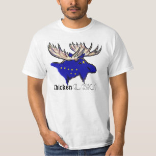 T-shirt voor de lokale vlag van Chicken Alaska