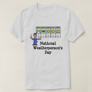 T-shirt voor de nationale weersdag - mannelijk