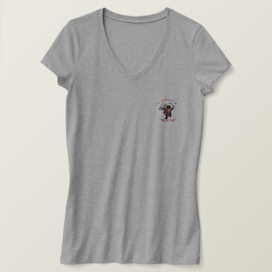 T-shirt voor de nekhals van vrouwen (Design voorkant)