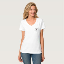 T-shirt voor de nekhals van vrouwen