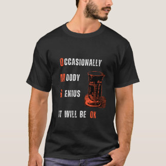 T-shirt voor de Occasional Moody Genius