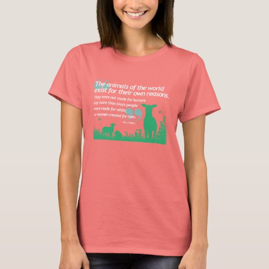 T-shirt voor de rechten van dieren (Voorkant)