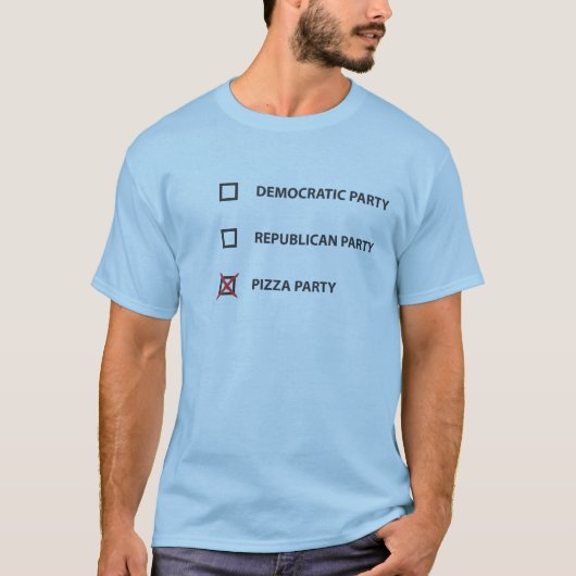 T-Shirt voor de selectie van politieke partijen (Voorkant)
