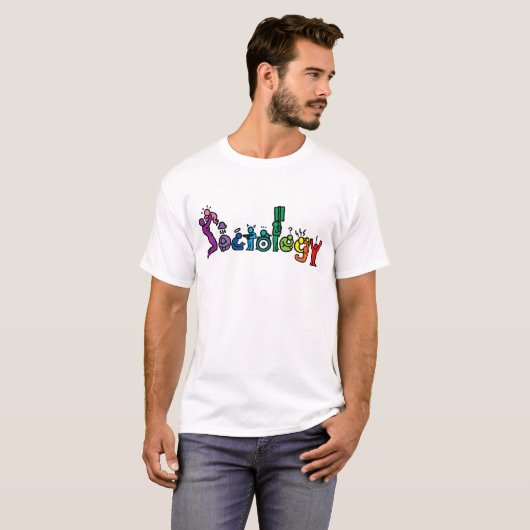 T-shirt voor de sociologie (Voorkant volledig)