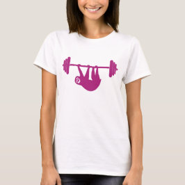 T-shirt voor de sportschool voor dames (roze)