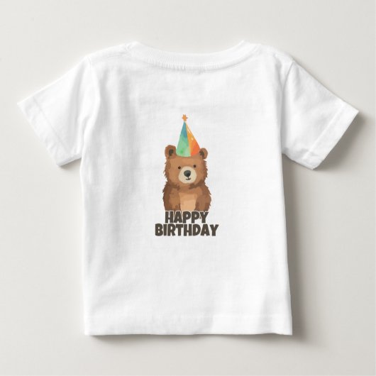 T-shirt voor de verjaardag van kinderen (Achterkant)