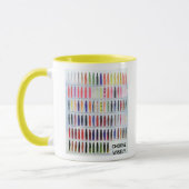 T-shirt voor de visserij met fijne lijn met foto's mok (Links)