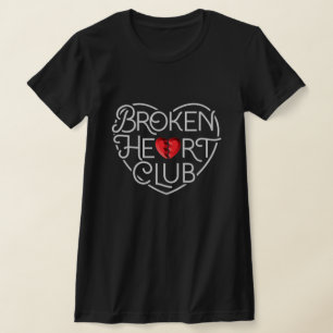 T-shirt voor de vrouwenclub Broken Heart Club/Blac