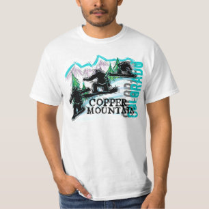 T-shirt voor de waarde van het kopergebergte Color