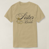 T-shirt voor de zuster van de bruid (Design voorkant)
