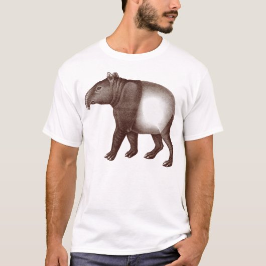 T-shirt voor dieren - Aziatisch of Maleisisch tapi (Voorkant)