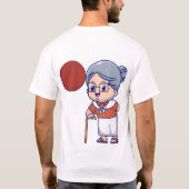 T-shirt voor dodgeball kampioen (Achterkant)