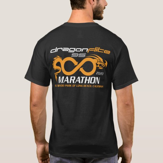 T-shirt voor DragonFlite 95 Marathon 2020  (Achterkant)