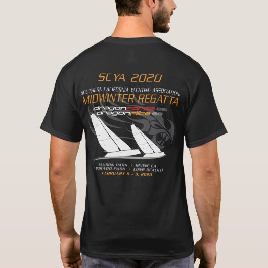 T-shirt voor DragonForce & Dragon Flite 2020 (Achterkant)