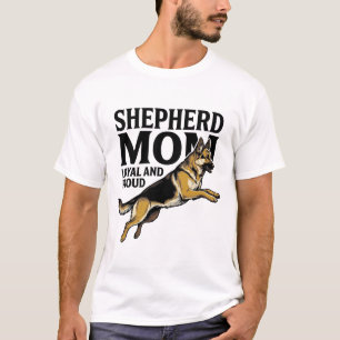 T-shirt voor Duitse Herdershonden Moeder Vintage G