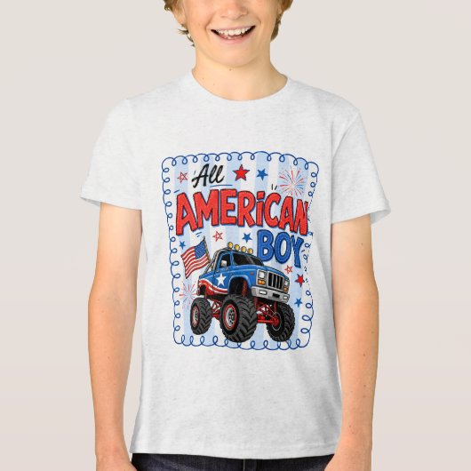 T-Shirt voor echte Amerikaanse jongens (Voorkant)