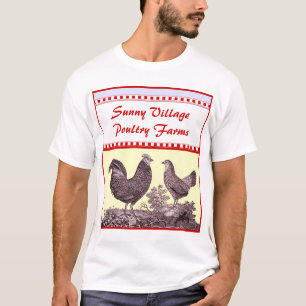 T-shirt voor een Boerderij van pluimvee, een resta