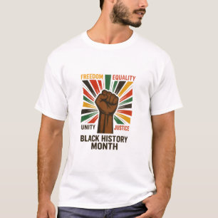 T-shirt voor eenheid en gerechtigheid voor de maan