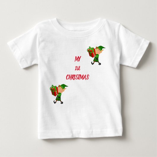 T-SHIRT VOOR ***Eerste CHRISTMAS BABY** (Voorkant)