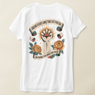 T-shirt voor empowerment van vrouwen: 'Grenzen doo