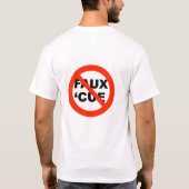 T-shirt voor en achter (Achterkant)