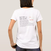 t-shirt voor en achter (Achterkant)