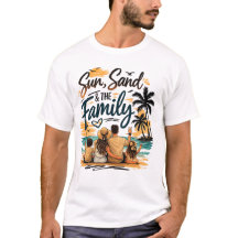 T-Shirt voor familie vakantie strandtrip 2026