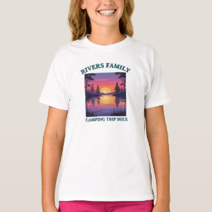 T-shirt voor familiereünie camping bij het meer