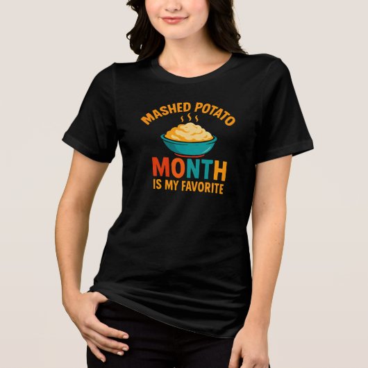 T-shirt voor fans van de maand van de gepureerde a (Voorkant)