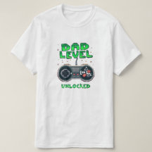 T-shirt voor gamer papa - Level unlocked vader sch