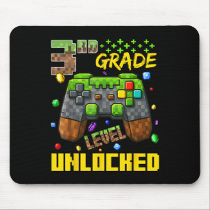 T-shirt voor gamers in de 3e klas, eerste schoolda muismat