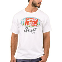 T-shirt voor garageverkoop personeel