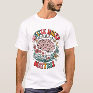 T-shirt voor geestelijke gezondheid - kleurrijke h