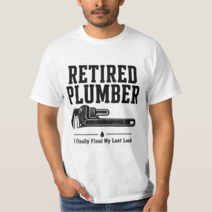 T-Shirt voor Gepensioneerde Loodgieter — Eindelijk