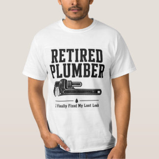 T-Shirt voor Gepensioneerde Loodgieter — Eindelijk