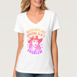 T-shirt voor gepensioneerde office manager Kado vo