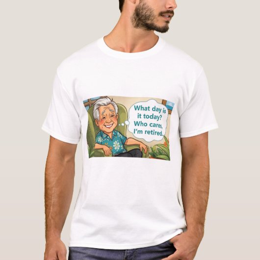 T-shirt voor gepensioneerde opa (Voorkant)