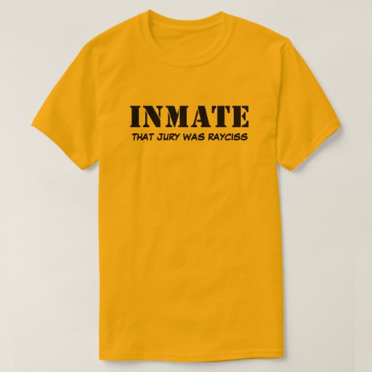 T-shirt voor gevangenen (Design voorkant)