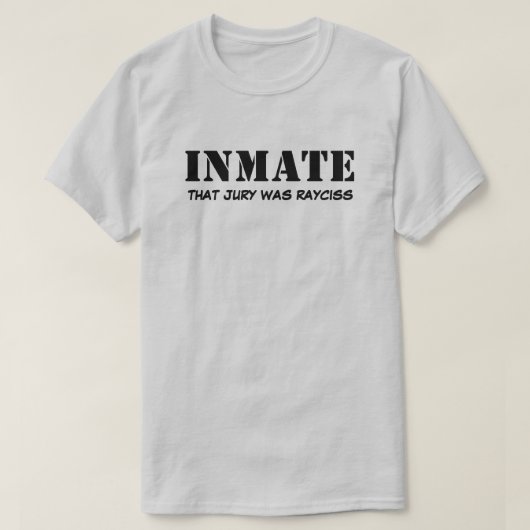 T-shirt voor gevangenen (Design voorkant)