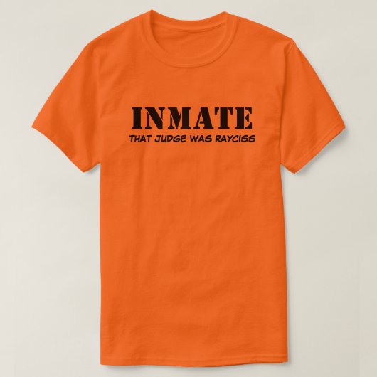 T-shirt voor gevangenen (Design voorkant)