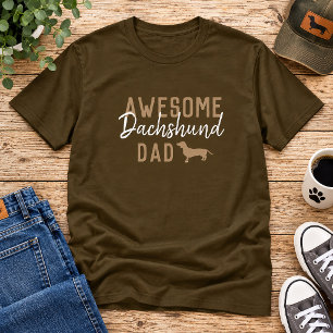 T-shirt voor geweldige Dachshund-papa
