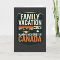 T-shirt voor gezinsvakantie Canada 2026 om herinne