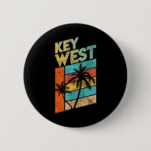 T-shirt voor gezinsvakantie in Key West Florida  Ronde Button 5,7 Cm
