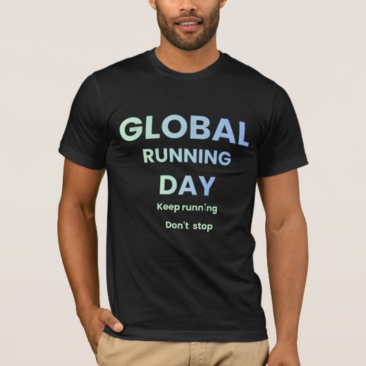 T-shirt voor Global Running Day (Voorkant)